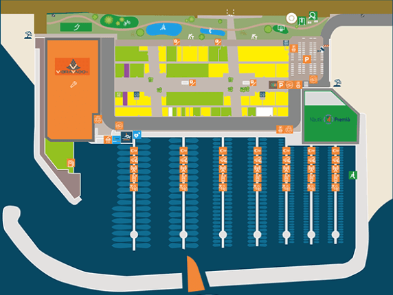 Plano interactivo del Port de Premià